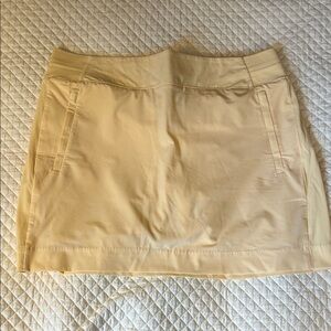 Athleta Light Cream Athletic Skort with Built-In Short